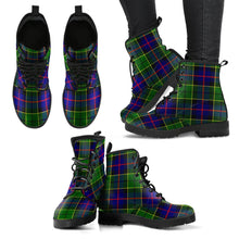Load image into Gallery viewer, Forsyth Modern Tartan Leather Boots