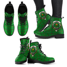 Load image into Gallery viewer, Don (Tribe-of-Mar) Tartan Clan Badge Leather Boots