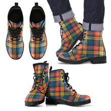 Load image into Gallery viewer, Buchanan Ancient Tartan Leather Boots Footwear Shoes