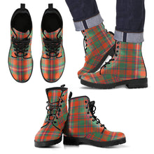 Load image into Gallery viewer, MacKinnon Ancient Tartan Leather Boots Footwear Shoes