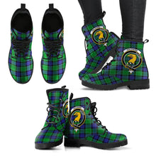 Load image into Gallery viewer, Haldane Tartan Clan Badge Leather Boots