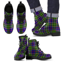 Load image into Gallery viewer, Ayrshire District Tartan Leather Boots Footwear Shoes