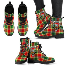 Load image into Gallery viewer, Gibbs Tartan Clan Badge Leather Boots