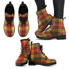 Load image into Gallery viewer, Buchanan Old Set Weathered Tartan Leather Boots