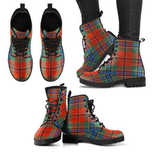 Load image into Gallery viewer, MacLean of Duart Ancient Tartan Leather Boots