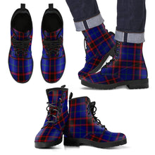 Load image into Gallery viewer, Home Modern Tartan Leather Boots Footwear Shoes