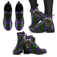 Load image into Gallery viewer, Blair Modern Tartan Clan Badge Leather Boots