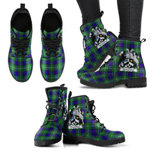 Load image into Gallery viewer, Alexander Tartan Clan Badge Leather Boots