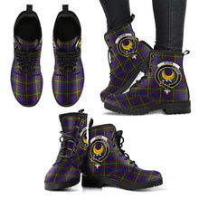 Load image into Gallery viewer, Durie Tartan Clan Badge Leather Boots