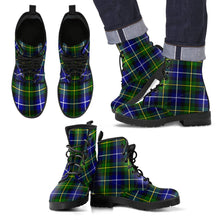 Load image into Gallery viewer, MacNeill of Barra Modern Tartan Leather Boots Footwear Shoes