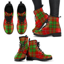 Load image into Gallery viewer, Burnett Ancient Tartan Leather Boots