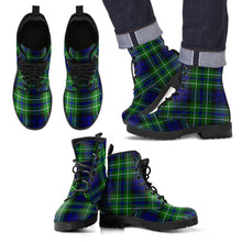 Load image into Gallery viewer, MacNeil of Colonsay Modern Tartan Leather Boots Footwear Shoes