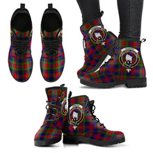 Load image into Gallery viewer, Tennant Tartan Clan Badge Leather Boots