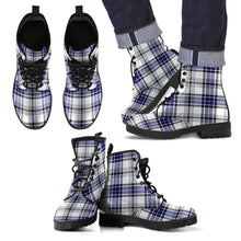 Load image into Gallery viewer, Hannay Modern Tartan Leather Boots Footwear Shoes
