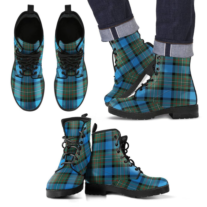 Fergusson Ancient Tartan Leather Boots Footwear Shoes