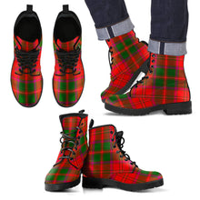 Load image into Gallery viewer, Crief District Tartan Leather Boots Footwear Shoes