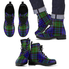 Load image into Gallery viewer, Newman Tartan Leather Boots Footwear Shoes