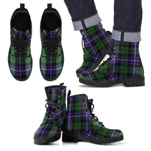 Load image into Gallery viewer, Galbraith Modern Tartan Leather Boots Footwear Shoes