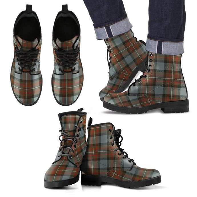 Fergusson Weathered Tartan Leather Boots Footwear Shoes