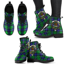 Load image into Gallery viewer, Graham of Menteith Modern Tartan Clan Badge Leather Boots