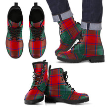 Load image into Gallery viewer, MacPhail Clan Tartan Leather Boots Footwear Shoes