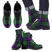 Load image into Gallery viewer, Armstrong Modern Tartan Leather Boots Footwear Shoes