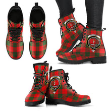 Load image into Gallery viewer, Erskine Modern Tartan Clan Badge Leather Boots