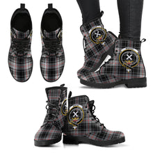 Load image into Gallery viewer, Moffat Modern Tartan Clan Badge Leather Boots