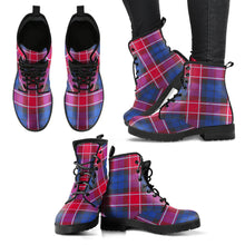 Load image into Gallery viewer, Graham of Menteith Red Tartan Leather Boots