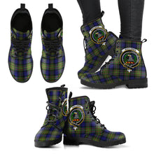 Load image into Gallery viewer, MacLaren Modern Tartan Clan Badge Leather Boots