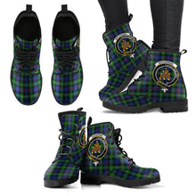 Load image into Gallery viewer, MacKenzie Modern Tartan Clan Badge Leather Boots