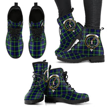 Load image into Gallery viewer, Lammie Tartan Tartan Clan Badge Leather Boots