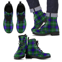 Load image into Gallery viewer, Alexander Tartan Leather Boots Footwear Shoes