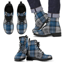 Load image into Gallery viewer, Napier Modern Tartan Leather Boots Footwear Shoes