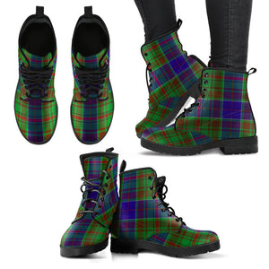 Adam Tartan Leather Boots
