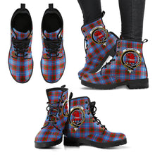 Load image into Gallery viewer, Pentland Tartan Clan Badge Leather Boots