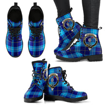 Load image into Gallery viewer, McKerrell Tartan Clan Badge Leather Boots