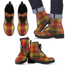Load image into Gallery viewer, Buchanan Old Set Weathered Tartan Leather Boots Footwear Shoes