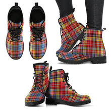 Load image into Gallery viewer, Drummond of Strathallan Tartan Leather Boots