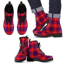 Load image into Gallery viewer, Hamilton Modern Tartan Leather Boots Footwear Shoes