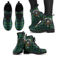 Load image into Gallery viewer, Duncan Tartan Clan Badge Leather Boots