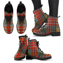 Load image into Gallery viewer, MacPherson Weathered Tartan Leather Boots