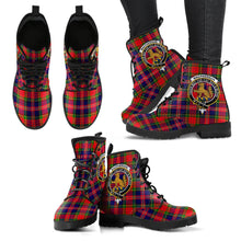 Load image into Gallery viewer, MacPherson Modern Tartan Clan Badge Leather Boots