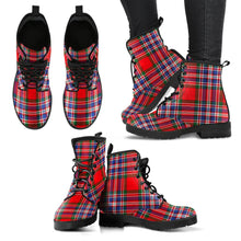 Load image into Gallery viewer, MacFarlane Modern Tartan Leather Boots