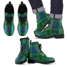Load image into Gallery viewer, Dunbar Modern Tartan Leather Boots Footwear Shoes