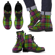 Load image into Gallery viewer, MacDonald of Clanranald Tartan Leather Boots Footwear Shoes