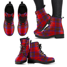 Load image into Gallery viewer, Leslie Modern Tartan Leather Boots