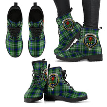 Load image into Gallery viewer, Learmonth TARTAN Tartan Clan Badge Leather Boots