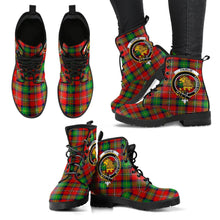 Load image into Gallery viewer, Fairlie Modern Tartan Clan Badge Leather Boots