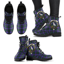 Load image into Gallery viewer, Hunter Modern Tartan Clan Badge Leather Boots